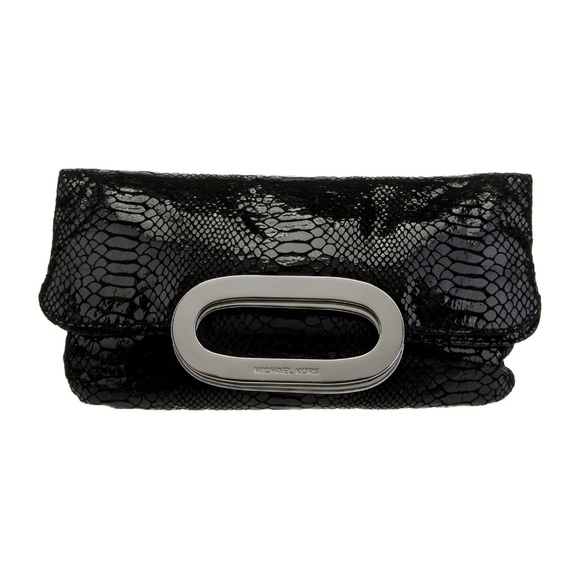MICHAEL Michael Kors | Python-Embossed Clutch Bag - Picture 1 of 6
